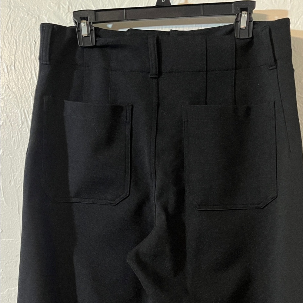 Maeve Black Wide-Leg High-Rise Pants - Picture 4 of 6